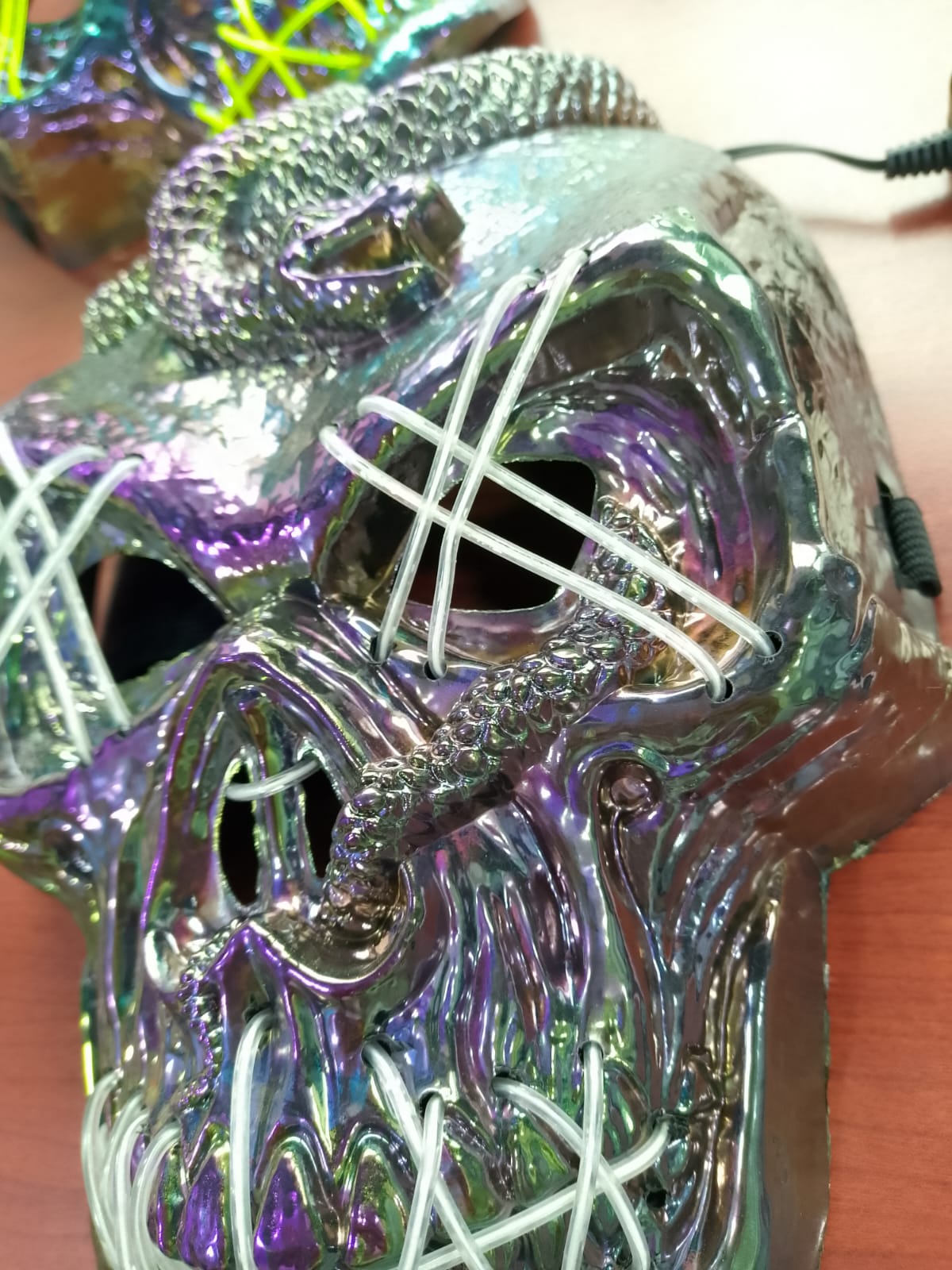 Miniatura 4 de Máscara LED Calavera Tornasol